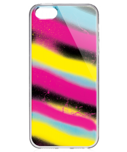 Graffiti Paint - iPhone 5/5S/SE Carcasa Transparenta Silicon