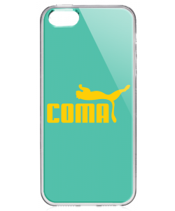 Coma - iPhone 5/5S Carcasa Transparenta Plastic