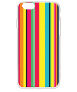 Stripe Wallpaper - iPhone 6 Carcasa Transparenta Silicon
