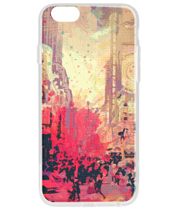New York Time Square - iPhone 6 Carcasa Transparenta Silicon