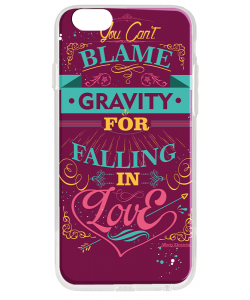 Falling in Love - iPhone 6 Plus Carcasa Transparenta Silicon