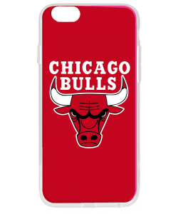 Chicago Bulls - iPhone 6 Plus Carcasa Transparenta Silicon