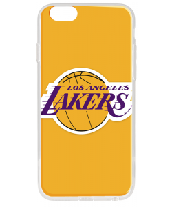 Los Angeles Lakers - iPhone 6 Plus Carcasa Transparenta Silicon