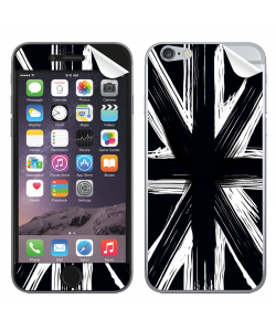 Black UK Flag - iPhone 6 Plus Skin