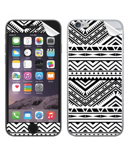 Tribal Black & White - iPhone 6 Plus Skin