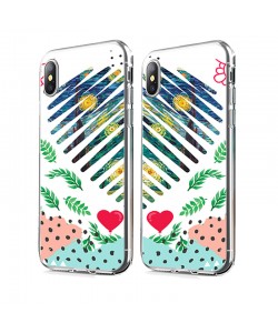 Van Gogh - Starry Night Heart - iPhone X Carcasa Transparenta Silicon