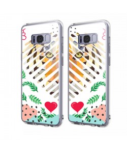Tiger Heart - Samsung Galaxy S8 Carcasa Transparenta Silicon