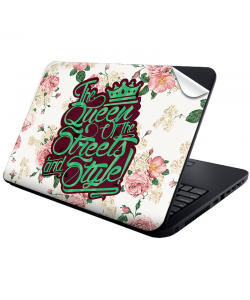 Queen of the Streets - Floral White - Laptop Generic Skin