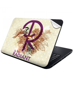 R is for Radiant - Laptop Generic Skin