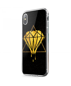 Diamond - iPhone X Carcasa Transparenta Silicon