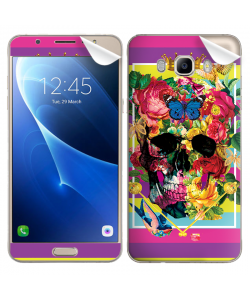 Floral Explosion Skull - Samsung Galaxy J7 Skin