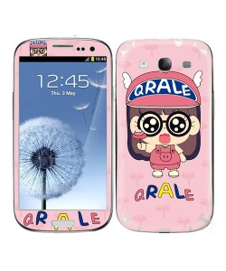 Folie protectie fata si spate Samsung Galaxy S3 QRALE Lovely Girl