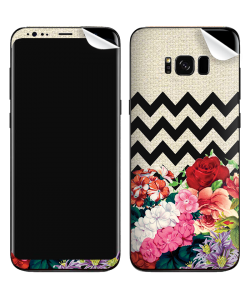 Floral Contrast - Samsung Galaxy S8 Skin