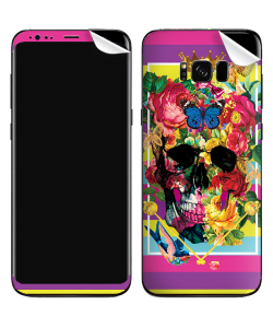 Floral Explosion Skull - Samsung Galaxy S8 Plus Skin