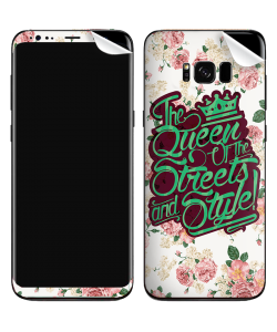 Queen of the Streets - Floral White - Samsung Galaxy S8 Skin