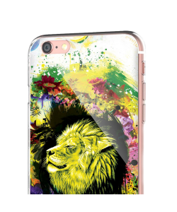 Gold Lion - iPhone 6 Carcasa Transparenta Silicon