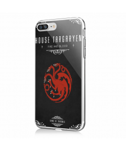 GoT House Targaryen - iPhone 7 Plus / iPhone 8 Plus Carcasa Transparenta Silicon