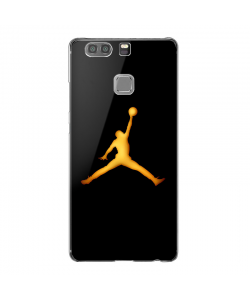 Golden Jordan Logo - Huawei P9 Carcasa Transparenta Silicon