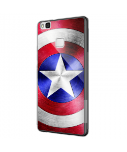 Captain America Logo - Huawei P9 Lite Carcasa Silicon