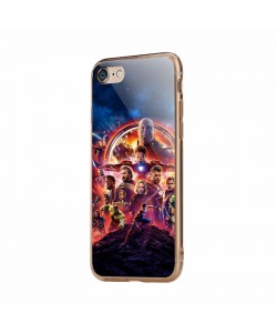 Infinity War Avengers - iPhone 7 / iPhone 8 Carcasa Transparenta Silicon