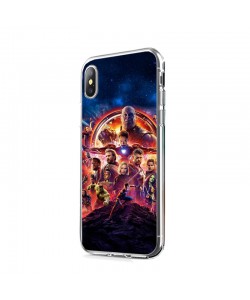 Infinity War Avengers - iPhone X Carcasa Transparenta Silicon