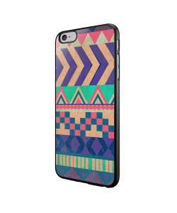 Tribal Pastel - iPhone 6/6S Carcasa Neagra TPU