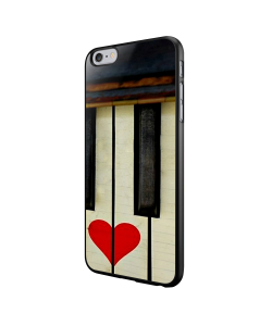 Piano Love - iPhone 6/6S Carcasa Neagra TPU