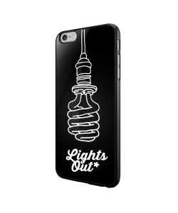 Lights Out - iPhone 6/6S Carcasa Neagra TPU