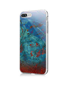 Metallic Scratch - iPhone 7 Plus / iPhone 8 Plus Carcasa Transparenta Silicon