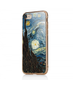 Van Gogh - Starry Night - iPhone 7 / iPhone 8 Carcasa Transparenta Silicon