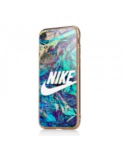 Glitchy Nike - iPhone 6/6S Carcasa Transparenta Silicon