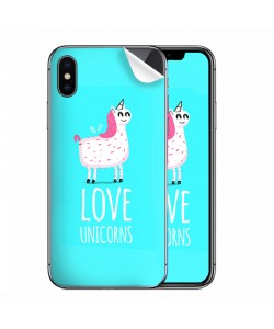 Love Unicorns - iPhone X Skin