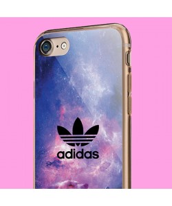 Galaxy Adidas - iPhone 7 / iPhone 8 Carcasa Transparenta Silicon
