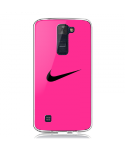 Pink Nike - LG K8 Carcasa Transparenta Silicon