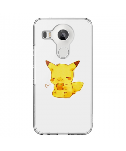 Pikachu - LG Nexus 5X Carcasa Transparenta Silicon