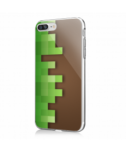 Minecraft - iPhone 7 Plus / iPhone 8 Plus Carcasa Transparenta Silicon