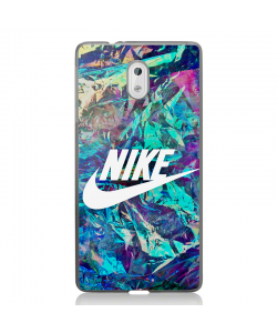 Glitchy Nike - Nokia 3 Carcasa Transparenta Silicon