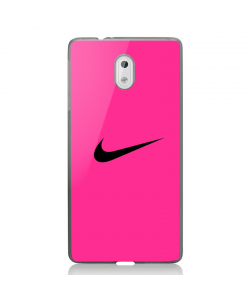 Pink Nike - Nokia 3 Carcasa Transparenta Silicon