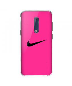 Pink Nike - Nokia 5 Carcasa Transparenta Silicon