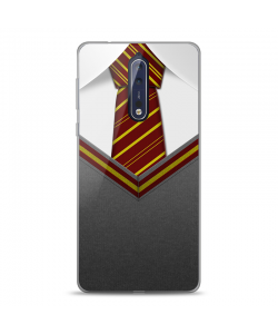 Harry Potter Tie - Nokia 8 Carcasa Transparenta Silicon