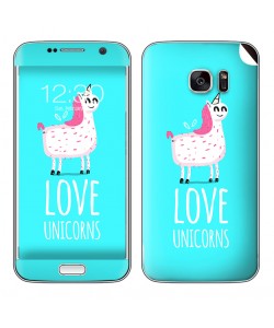 Love Unicorns - Samsung Galaxy S7 Edge Skin