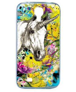 Unicorns and Fantasies - Samsung Galaxy S4 Carcasa Transparenta Silicon