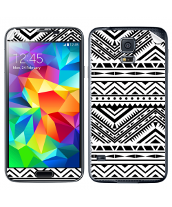 Tribal Black & White - Samsung Galaxy S5 Skin