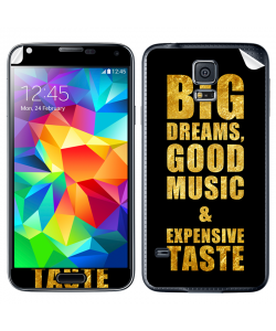 Good Music Black - Samsung Galaxy S5 Skin