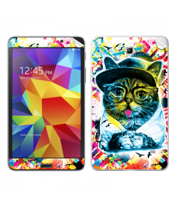 Hipster Meow - Samsung Galaxy Tab Skin