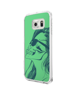 Skull Girl - Samsung Galaxy S6 Edge Carcasa Plastic Premium