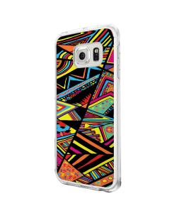 Patchy Stripes - Samsung Galaxy S6 Edge Carcasa Plastic Premium
