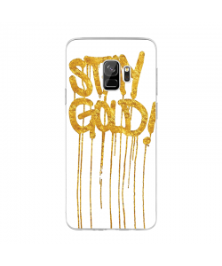 Stay Gold - Samsung Galaxy S9 Carcasa Transparenta Silicon