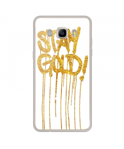 Stay Gold - Samsung Galaxy J7 Carcasa Silicon Transparent