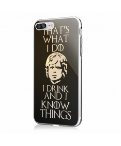 GoT Tyrion 2 - iPhone 7 Plus / iPhone 8 Plus Carcasa Transparenta Silicon